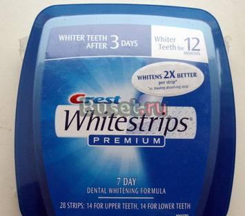 Crest premium whitestrips oтбеливание зубов Москва