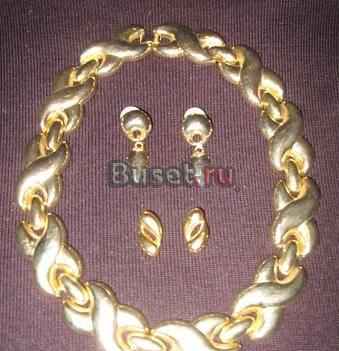 Ожерелье и серьги, ювелирный сплав, США Казань