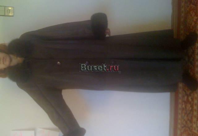 Дубленка кожаная с песцовой отделкой Иркутск