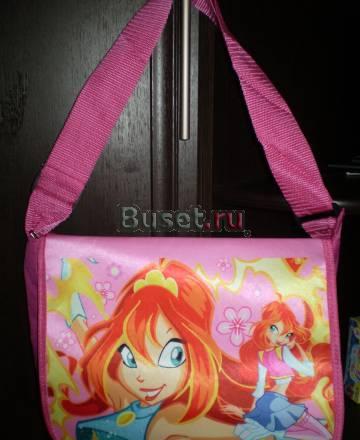 Сумка winx большая с лямкой через плечо Москва