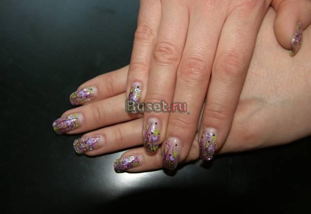 Наращивание ногтей Удлинение на формах Дизайн Москва