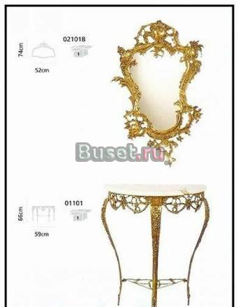 Консоли и зеркала из бронзы. Ручная работа Москва