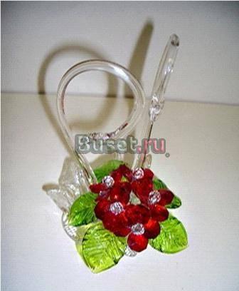 букет хрустальных цветов  Москва