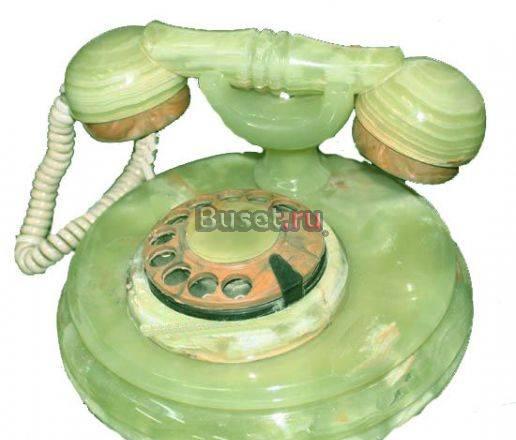 Телефон дисковый (ретро) из оникса Москва