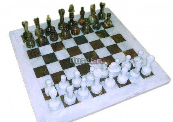 Шахматы 40х40 см (яшма, мрамор) Москва