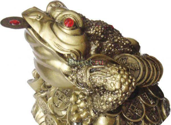 Бронзовая Трехлапая жаба 10х9х7 см Москва