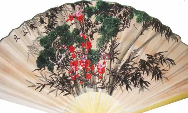 Веер настенный "цветы" бледно розовый Москва