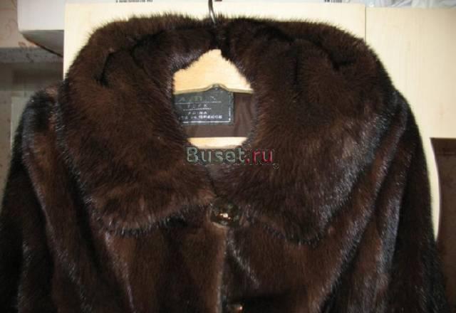 Шуба из густой норки, с капюшоном и поясом Москва