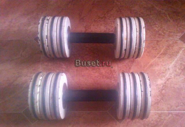 Гантели разборные 2шт по 13кг, прорезиненные Челябинск