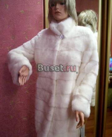 Шуба из белой норки Москва