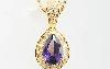 Кулон с аметистами и топазами превью 105190.