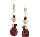 Золотые серьги-рубины 52,7 каратов превью 123406.