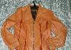 Куртка из натуральной кожи рыжая превью 133619.