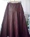 Юбка кожанная, б/у 46-48,длинная превью 144676.