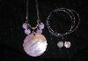 Сиреневый набор бижутерии превью 148883.