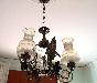 Превью Старинная  итальянская  бронзовая люстра Москва - 2