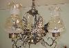 Превью Старинная  итальянская  бронзовая люстра Москва - 3
