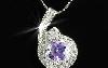 Превью Кулон с аметистом и топазами Москва - 1