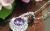 Превью Кулон с аметистом и топазами Москва - 2