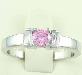 Кольцо с розовым сапфиром (размер 16) превью 155792.