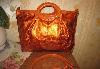 Большая оранжевая сумка, б/у превью 189186.