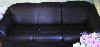 Диван черный кожаный превью 191776.