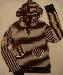 Кофта в полоску, с люриксом. 44р превью 195088.