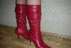 Красные сапоги ИТАЛИЯ 36-37 превью 199441.