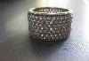 Кольцо, серебро 925, цирконы в 7 рядов, р.18 превью 221822.