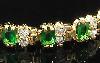 Превью Роскошный браслет с изумрудами и топазами Москва - 3