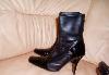 Сапоги, полусапожки осенние лак+кожа стрейч р.37 превью 253808.