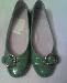 Мокассины салатовые лак(Новые) превью 273962.