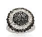 Золотое кольцо-черные,белые бриллианты 0,95 карата превью 275067.