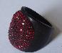 Превью Кольцо из чёрного дерева с стразоми Swarovski Санкт-Петербург - 2