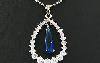 Великолепный кулон с синим сапфиром и топазами превью 293416.