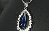 Превью Великолепный кулон с синим сапфиром и топазами Москва - 1