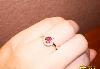 Превью Бриллиантовый перстень с рубинами"малинка" Москва - 2