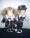 Куклы фарфоровые девочка и мальчик на подставке превью 315011.