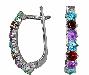 Серьги из серебра со вставками SRBs056p превью 324844.