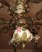 Превью Старинная итальянская люстра, керамика 8 светильни Москва - 2