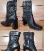 Черные зимние сапожки превью 48059.