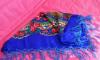 Превью Шикарный большой платок насыщенного синего цвета Санкт-Петербург - 1