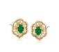 Золотые-серьги-изумруды,бриллианты 1 карат превью 416465.