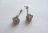 Превью Серьги-гвоздики со стразами Москва - 0