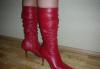 Превью Сапоги красные итальянские 36-37 Санкт-Петербург - 0