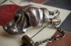 Превью Зажигалка старинная голова собаки серебро 84 проба Москва - 2