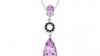 Золотая подвеска-аметисты,сапфиры превью 502752.