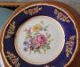 Превью Тарелки Чехия кобальт 8 шт с рисунками цветов Москва - 2