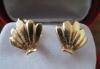 Роскошные серьги золото в стиле Тiffany ракушка превью 559965.