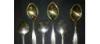 Превью Набор красивых кофейных ложечек из серебра 875пр с Москва - 3